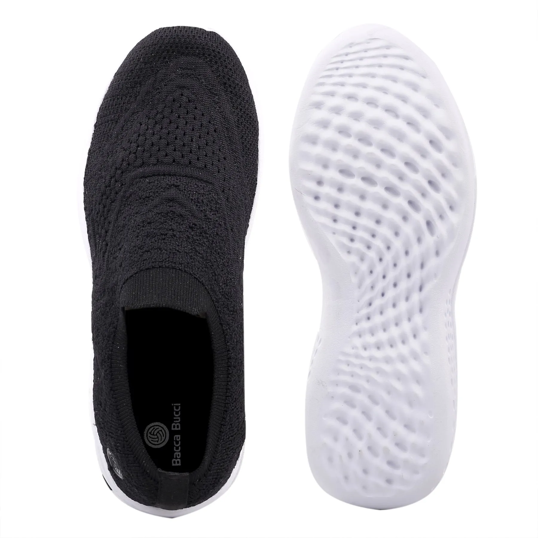 Bacca Bucci Chaussures de Sport Femme WALKER Slip-On Respirantes en Maille pour Marche