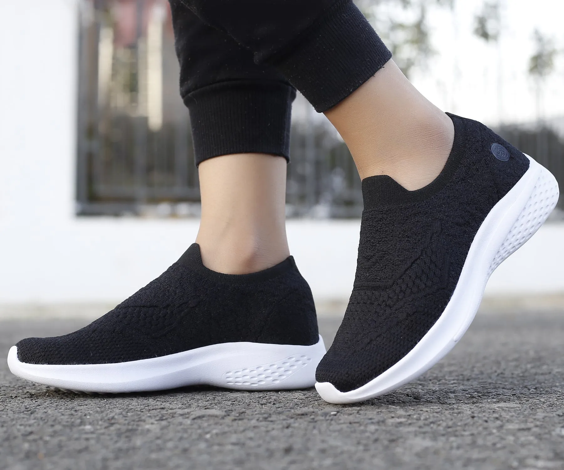 Bacca Bucci Chaussures de Sport Femme WALKER Slip-On Respirantes en Maille pour Marche