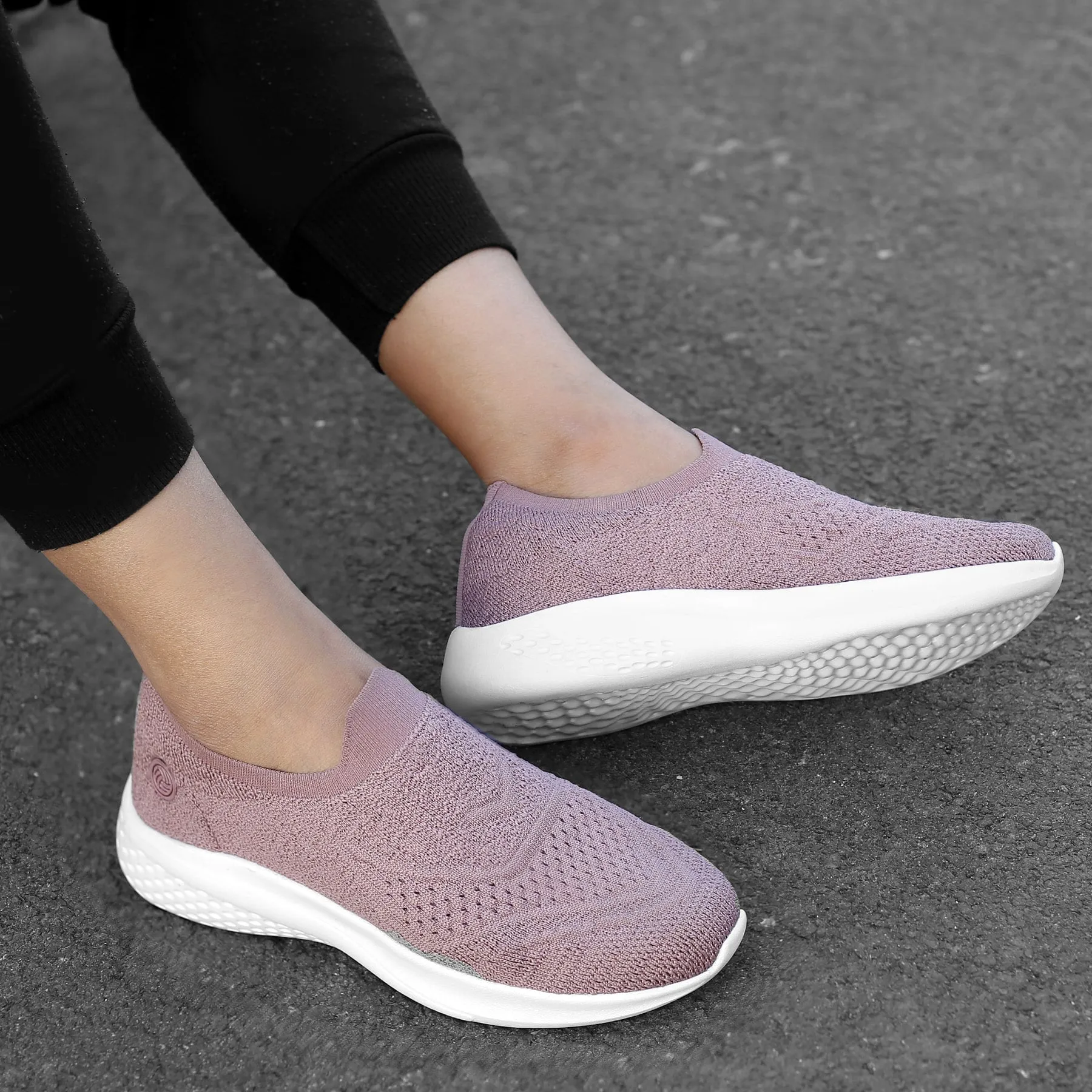Bacca Bucci Chaussures de Sport Femme WALKER Slip-On Respirantes en Maille pour Marche