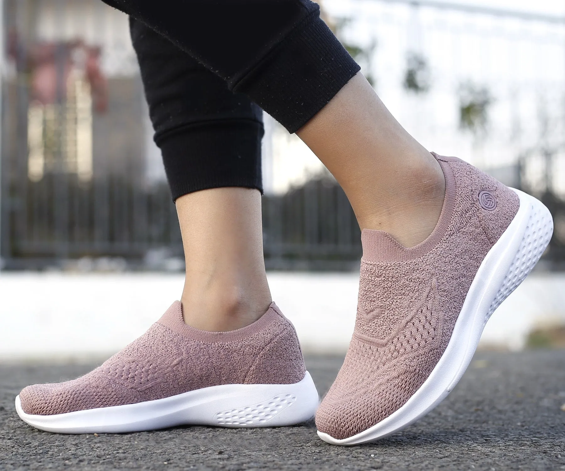 Bacca Bucci Chaussures de Sport Femme WALKER Slip-On Respirantes en Maille pour Marche