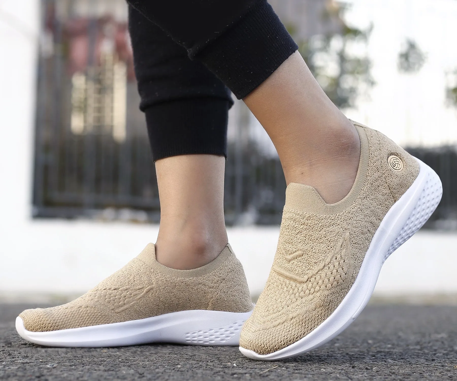 Bacca Bucci Chaussures de Sport Femme WALKER Slip-On Respirantes en Maille pour Marche