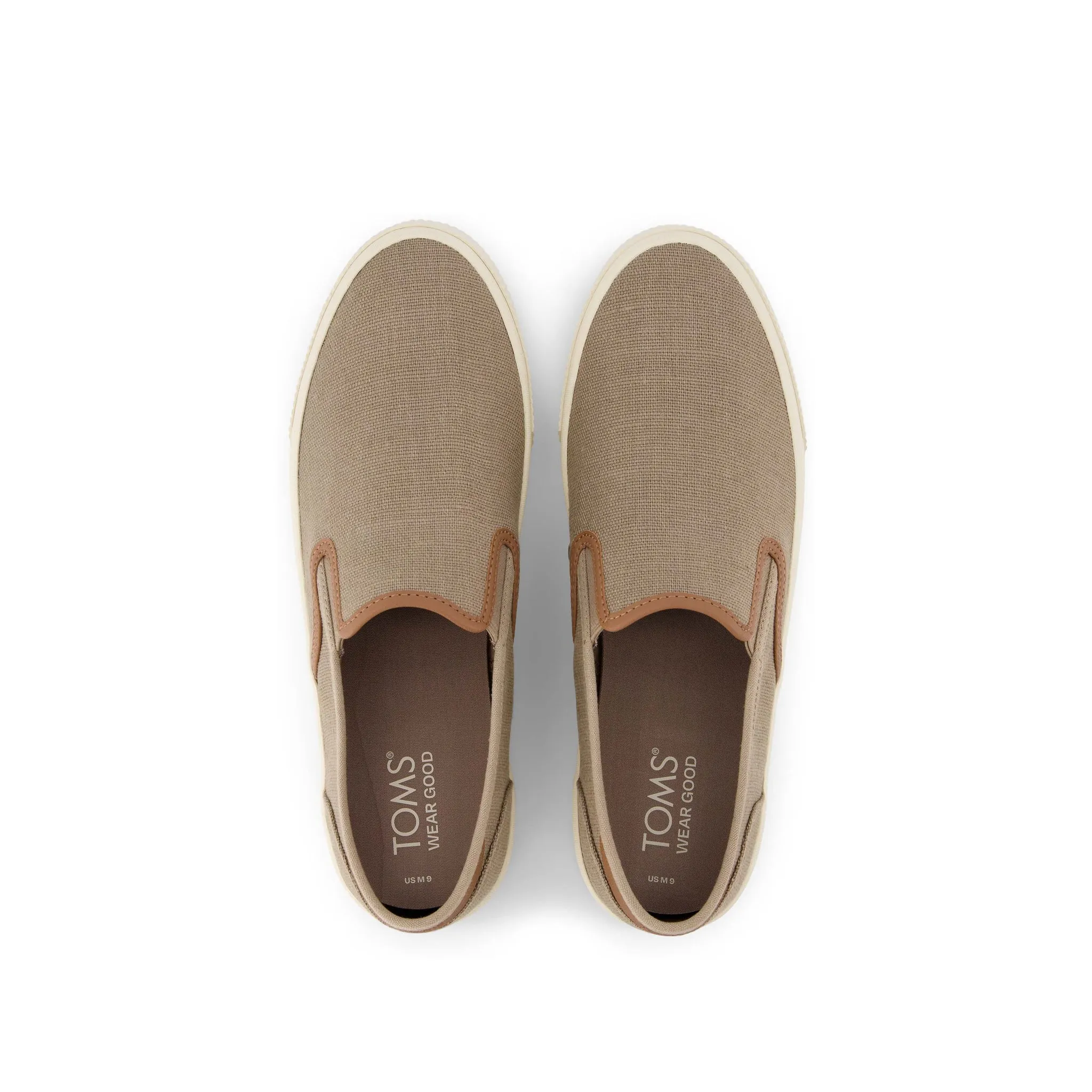 Baskets Baja Taupe Heritage Canvas à enfiler