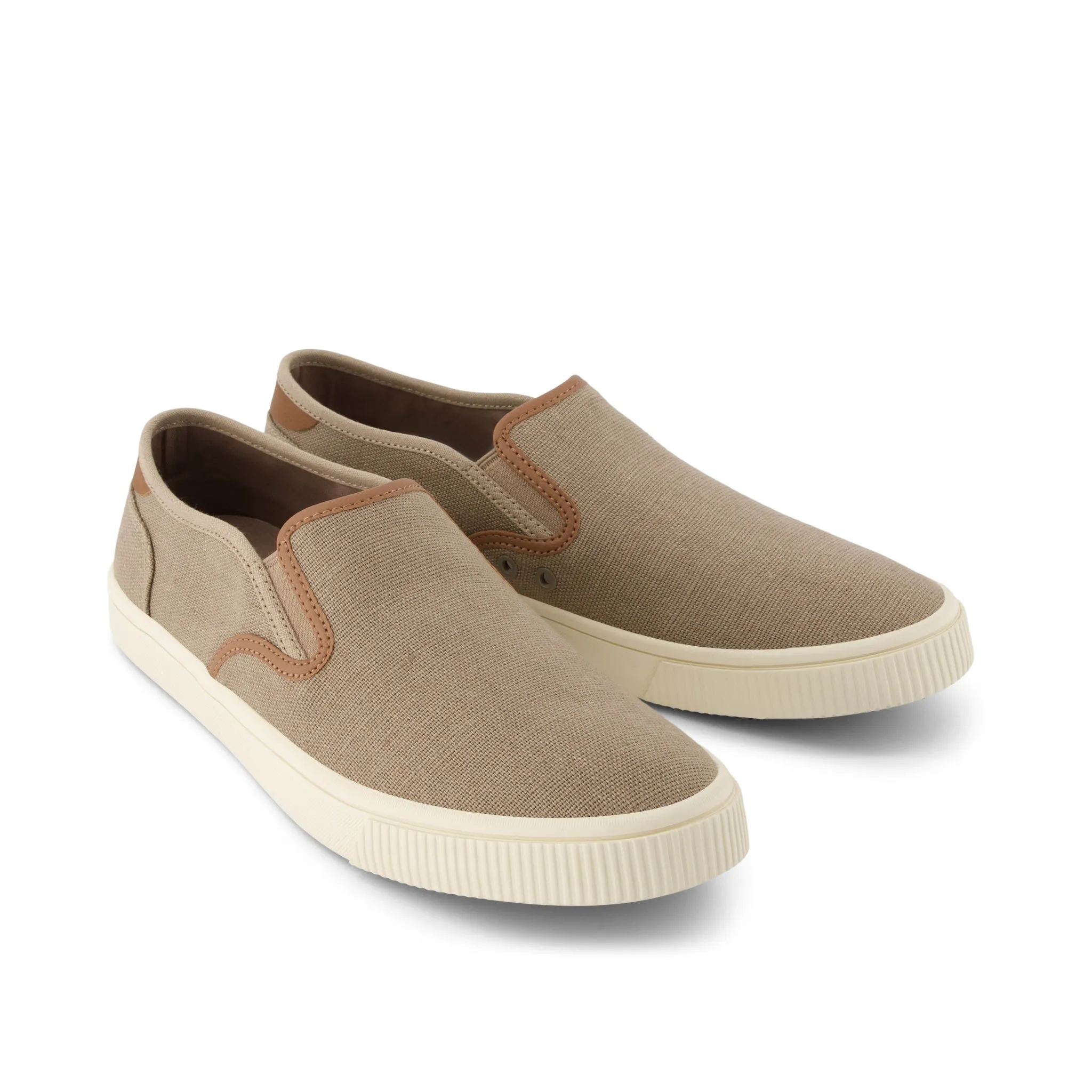 Baskets Baja Taupe Heritage Canvas à enfiler
