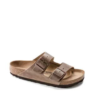 Birkenstock Arizona en cuir huilé avec semelle souple couleur tabac brun