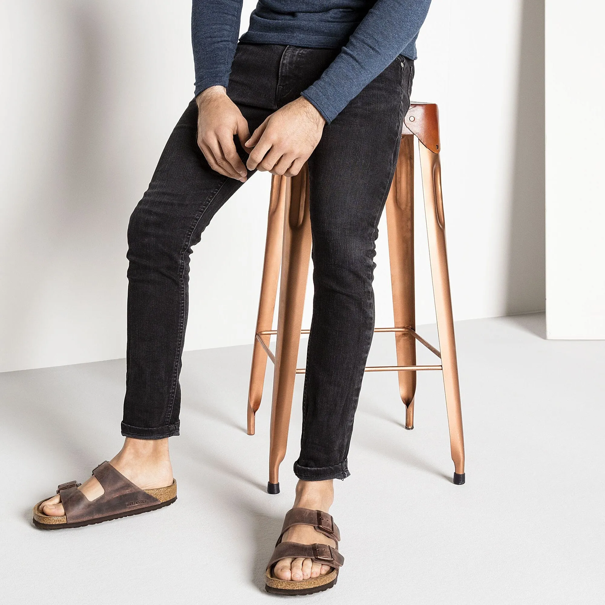 BIRKENSTOCK ARIZONA SEMELLE MOUILLÉE CUIR HUILE HABANA UNISEXE
