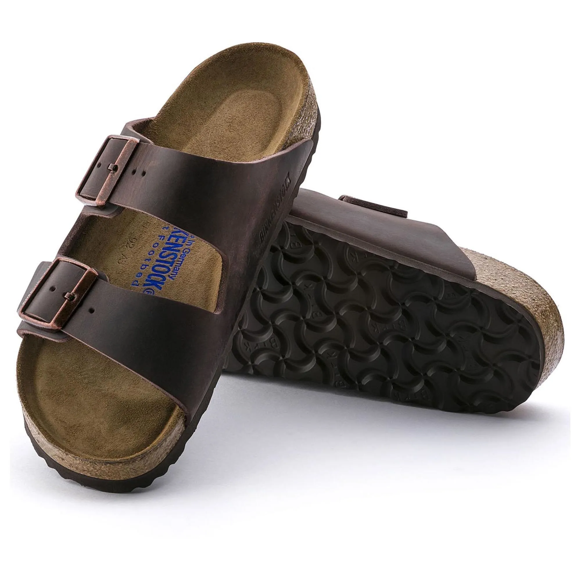 BIRKENSTOCK ARIZONA SEMELLE MOUILLÉE CUIR HUILE HABANA UNISEXE