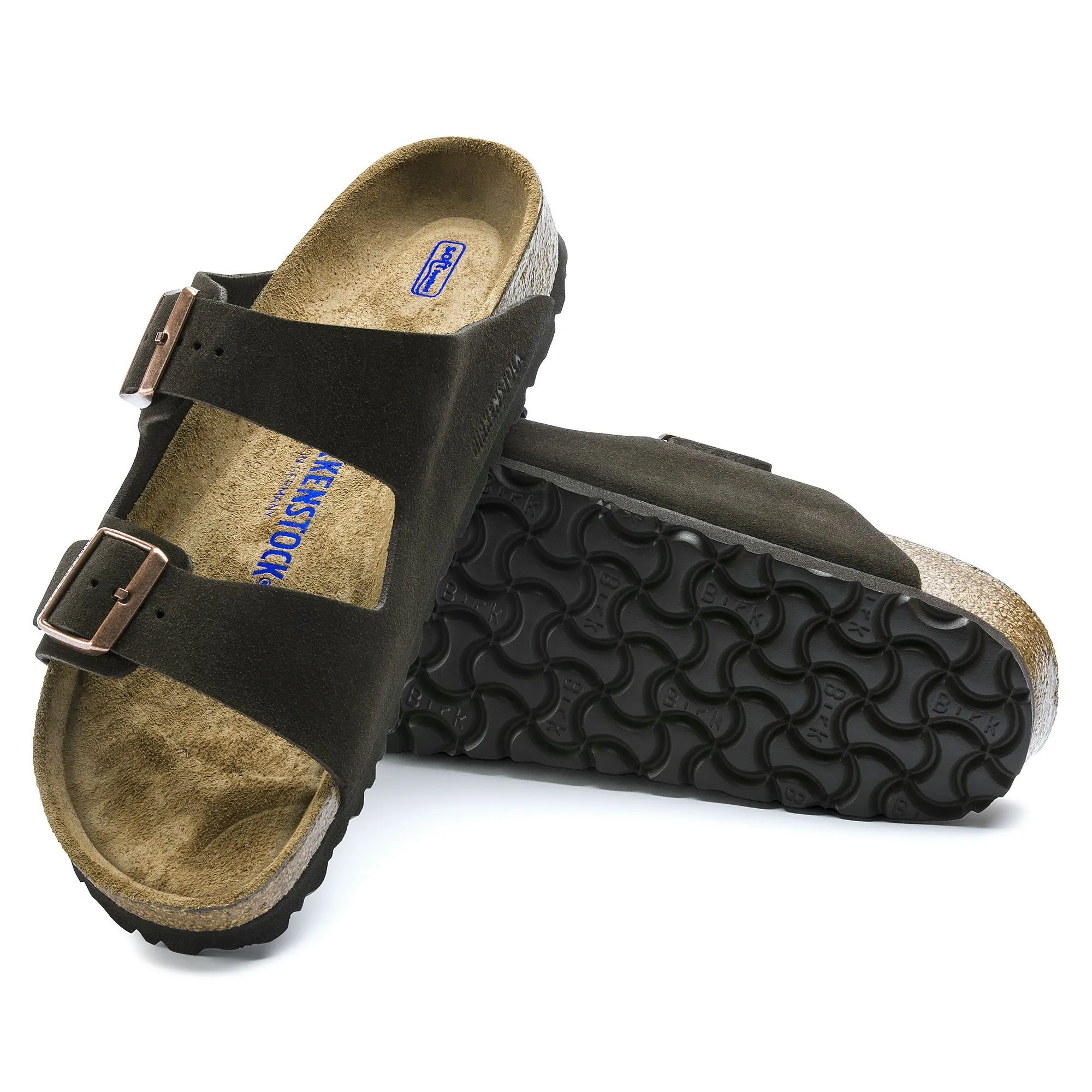BIRKENSTOCK ARIZONA SEMELLE MOLLE CUIR SUÉDÉ MOCHA UNISEXE