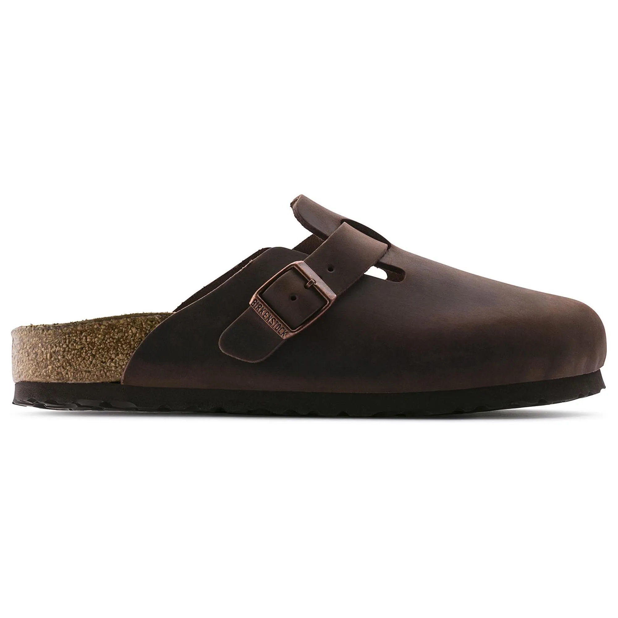 BIRKENSTOCK BOSTON SOFT FOOTBED CUIR HABANA HUILE UNISEXE