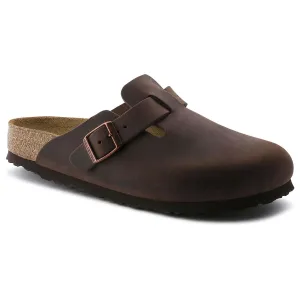 Birkenstock Boston Semelle souple - Cuir huilé - Habana