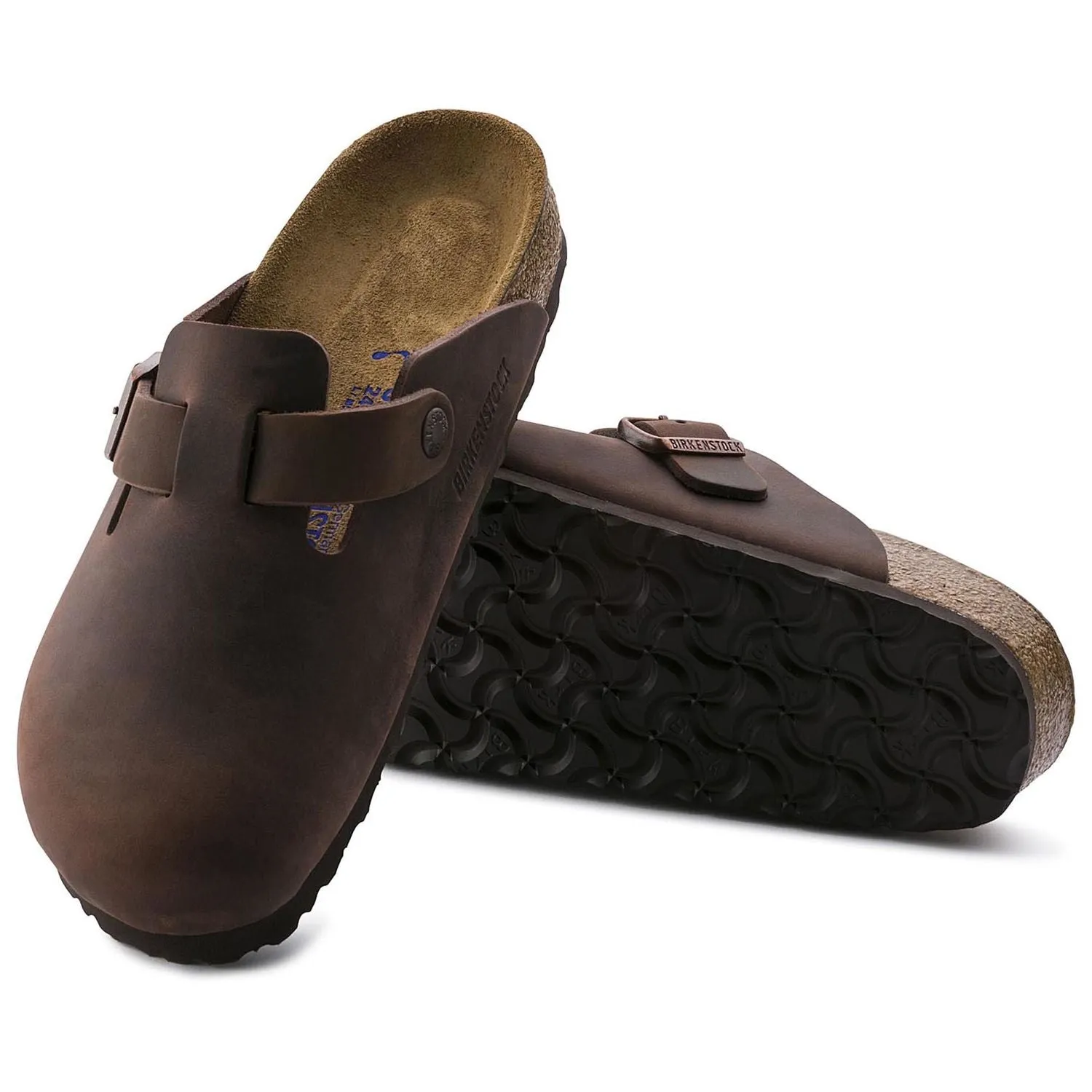 Birkenstock Boston Semelle souple - Cuir huilé - Habana