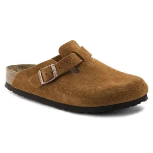 Birkenstock Boston Semelle intérieure souple - Cuir suédé - Vison