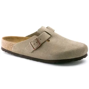 BIRKENSTOCK BOSTON DOUX SEMELLE EN CUIR SUÉDÉ UNISEXE