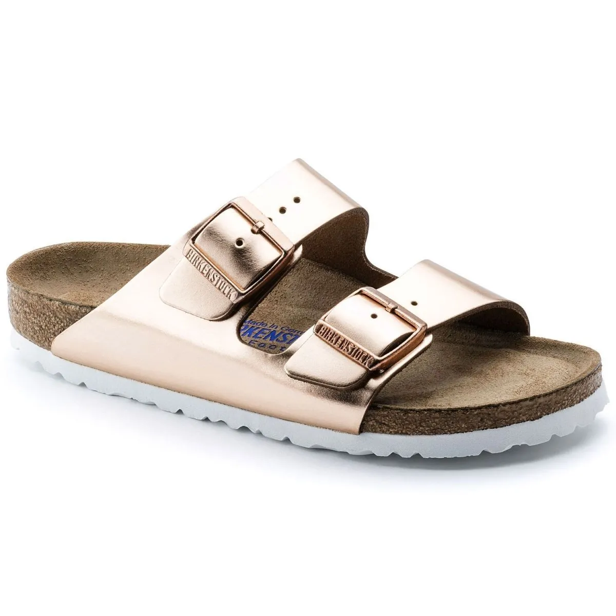 Birkenstock Femme Arizona Semelle Douce Cuir Cuivré