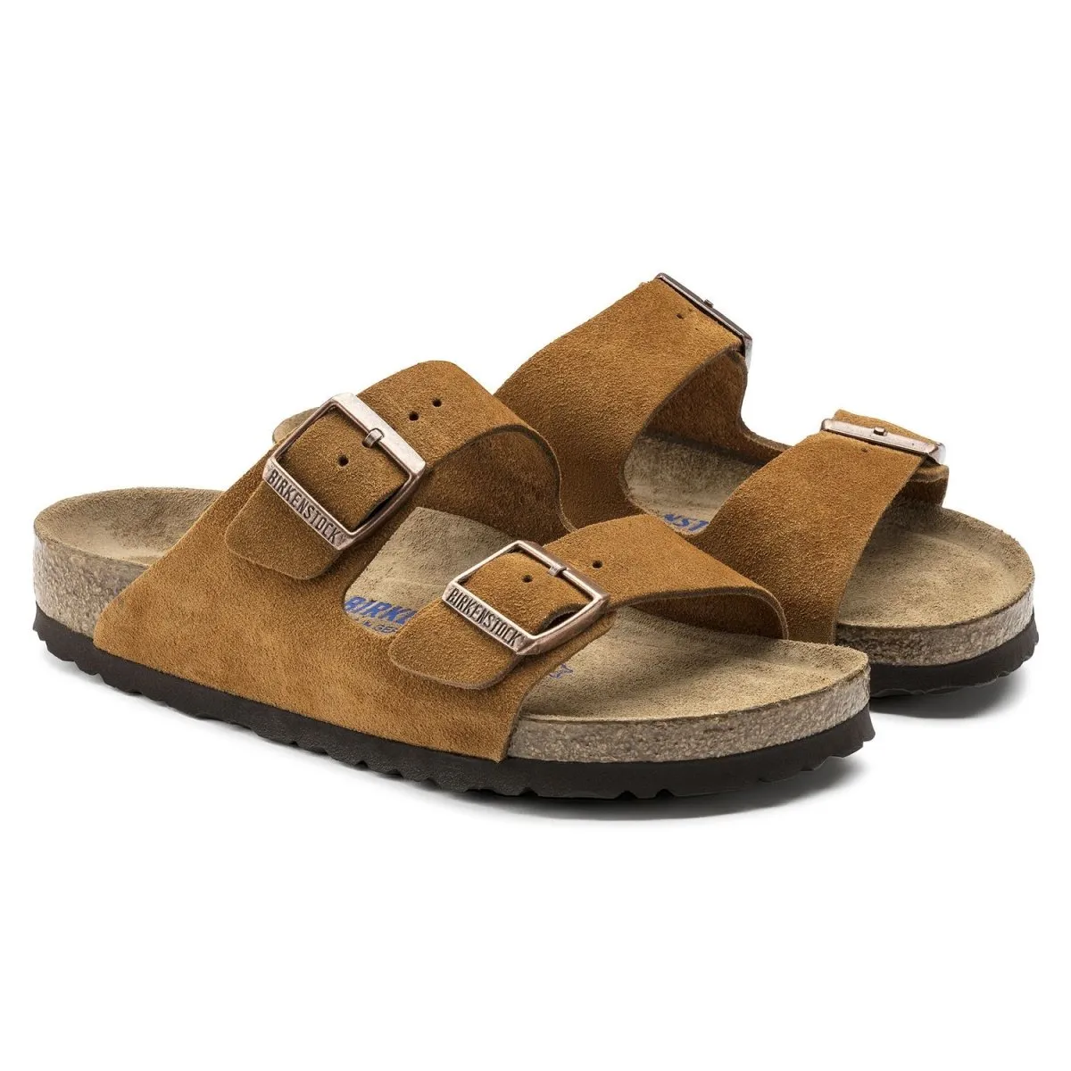 Birkenstock Femme Arizona Semelle Douce en Daim Mink