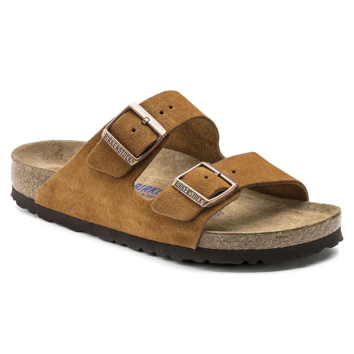 Birkenstock Femme Arizona Semelle Douce en Daim Mink