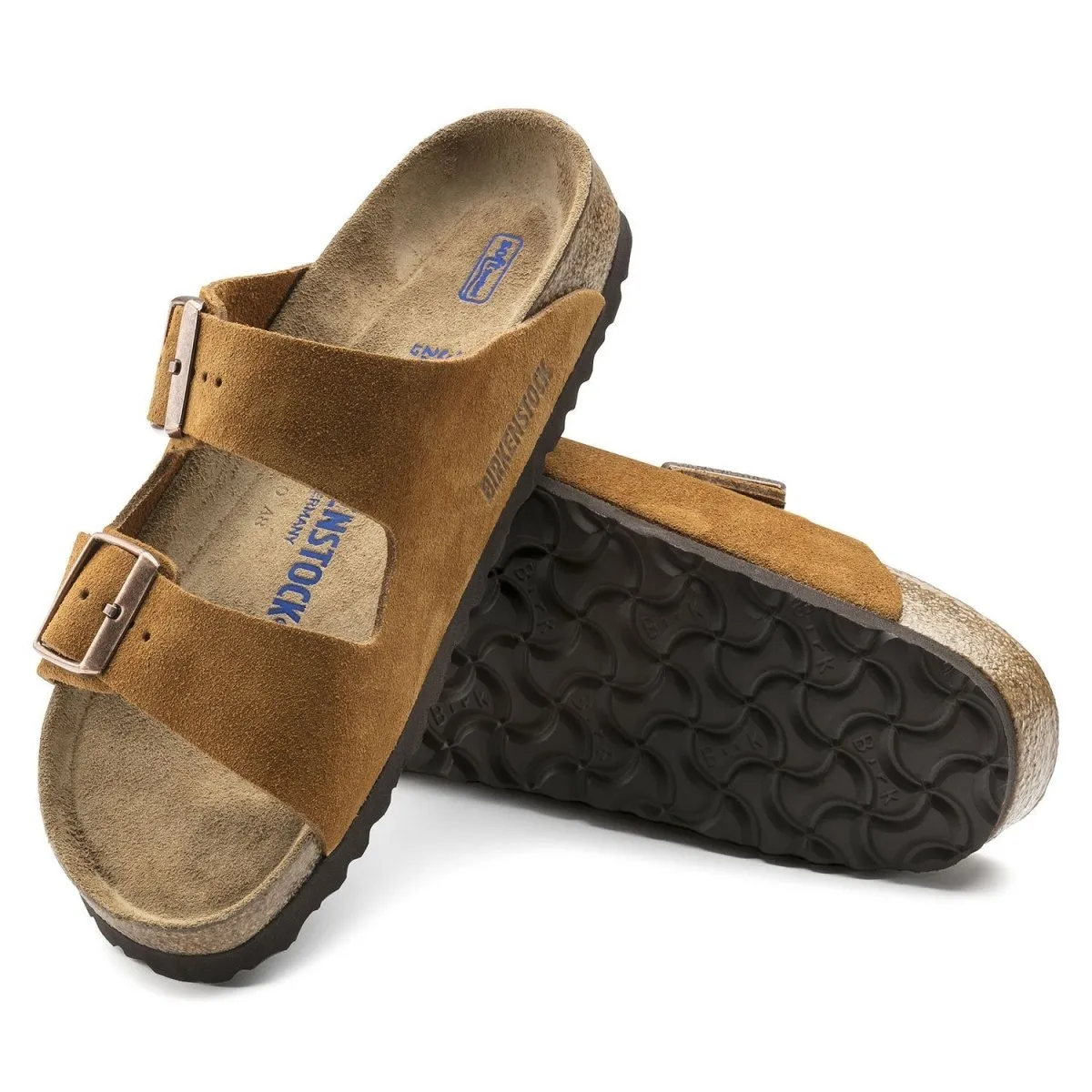 Birkenstock Femme Arizona Semelle Douce en Daim Mink