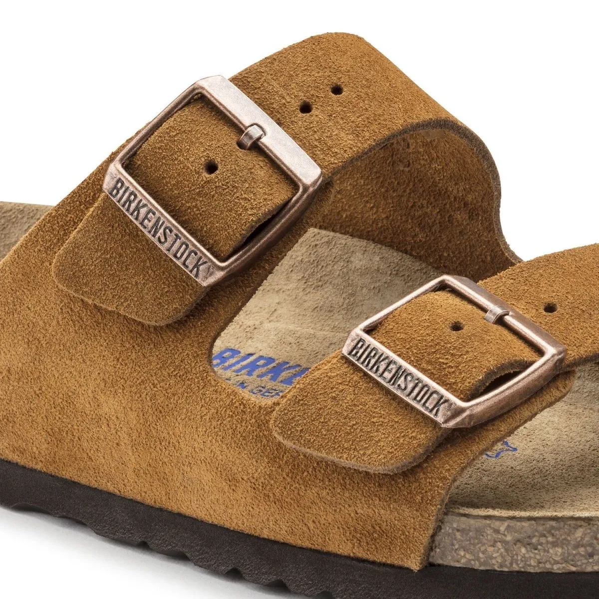 Birkenstock Femme Arizona Semelle Douce en Daim Mink