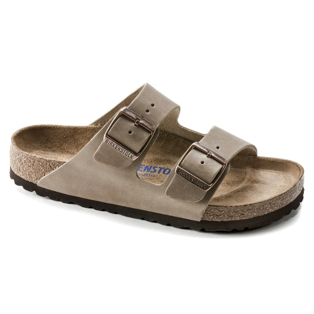 Birkenstock Femme Arizona Semelle Douce Cuir Huilé Tabac