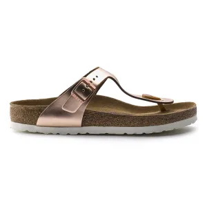 Birkenstock Femme Gizeh SOFT Semelle Cuivre Métallisé Cuir