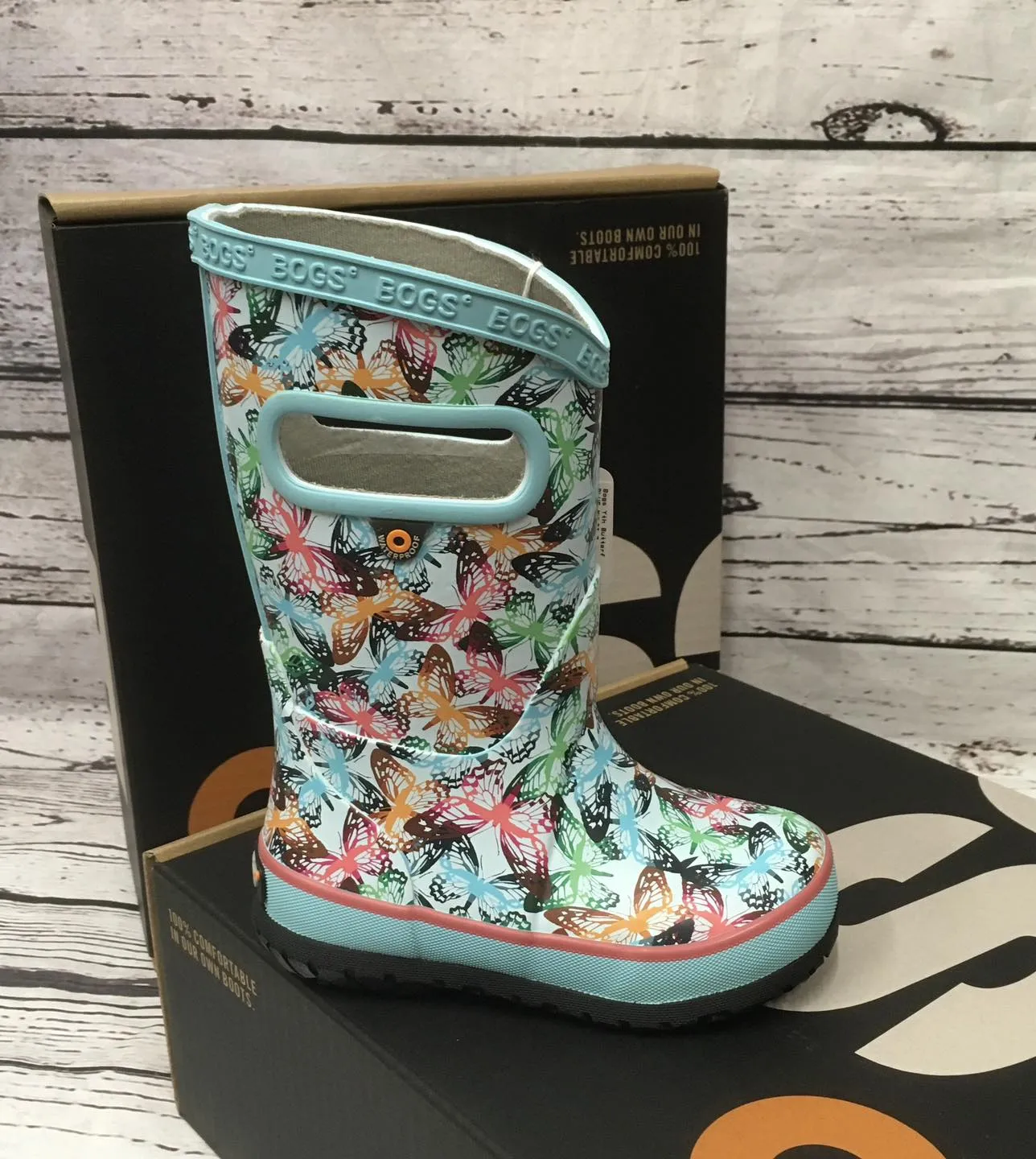 Bottes de pluie camouflage papillon Bogs Yth