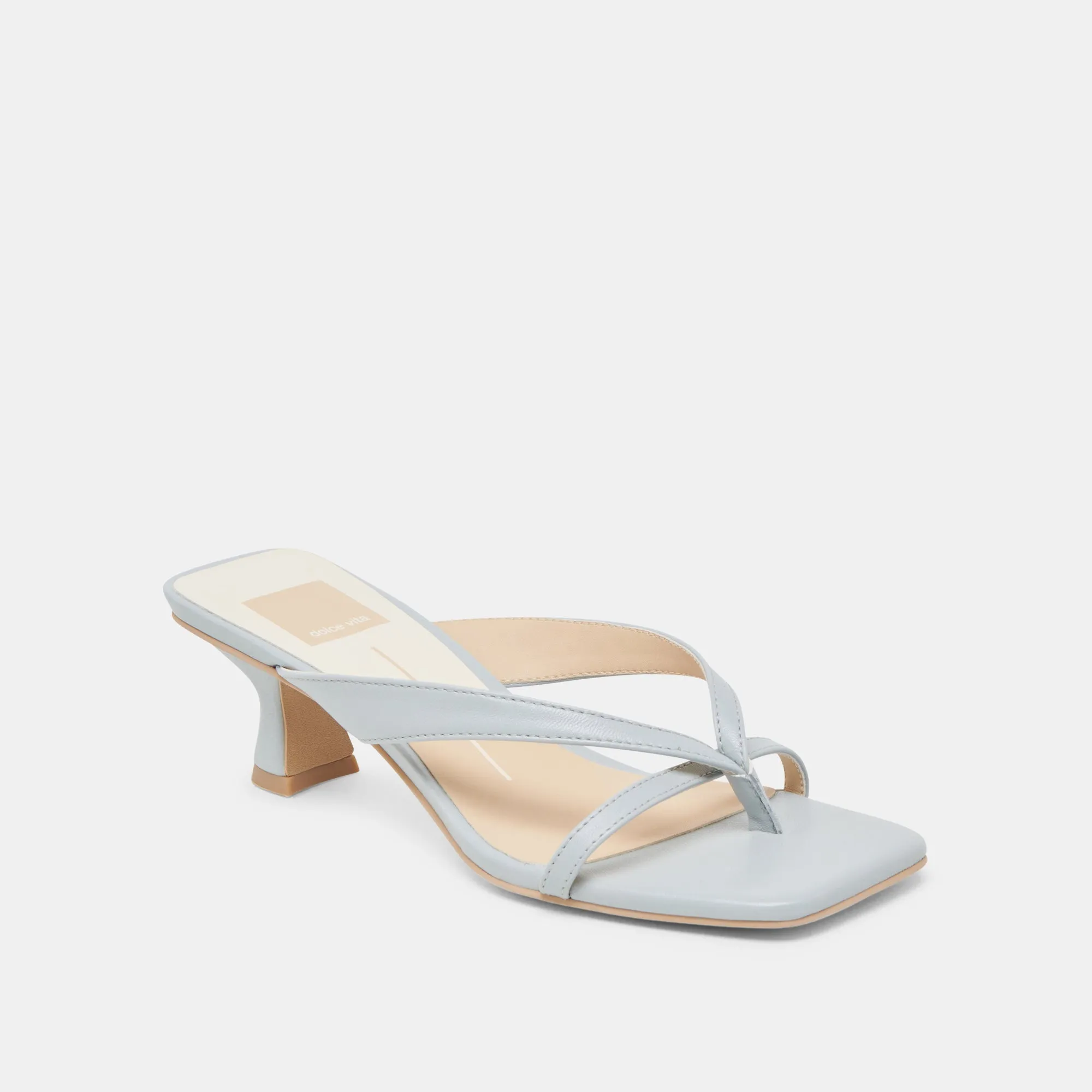 BREVEL TALONS CUIR BLEU CLAIR