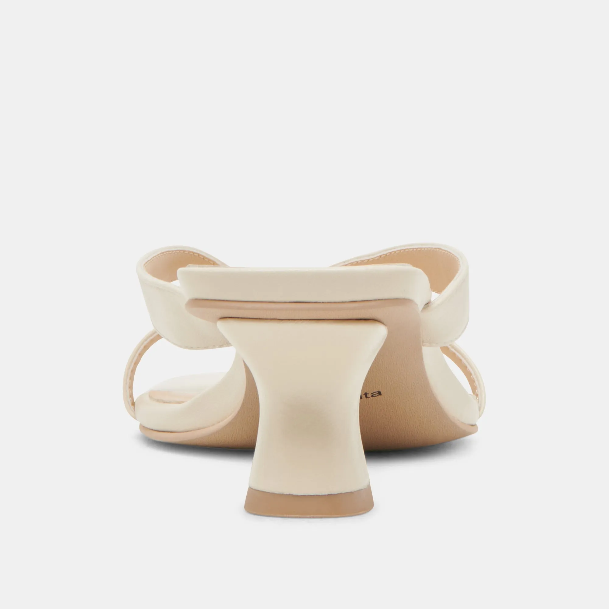 BREVEL TALONS BLANC CASSÉ CUIR