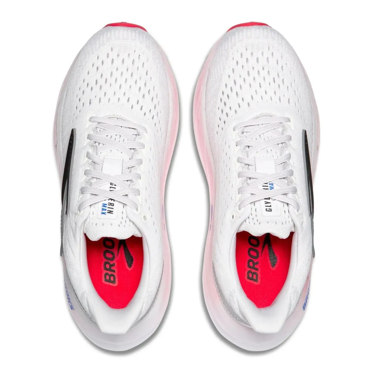 Brooks Femmes Glycerin Max Blanc/Noir/Rose Diva