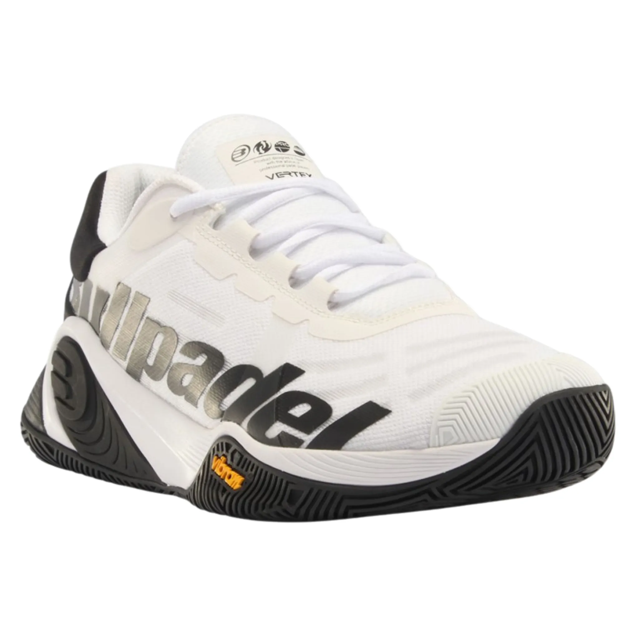 Chaussures de padel Bullpadel Vertex Vibram 24I Blanc et Noir
