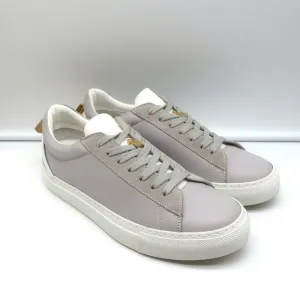 Buscemi Tennis Lock Low Top Sneakers en Cuir Gris & Suède Taille 38.5