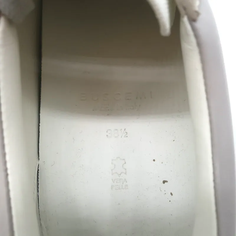 Buscemi Tennis Lock Low Top Sneakers en Cuir Gris & Suède Taille 38.5