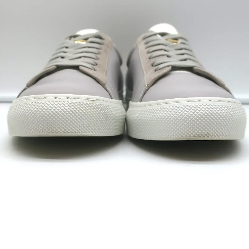 Buscemi Tennis Lock Low Top Sneakers en Cuir Gris & Suède Taille 38.5