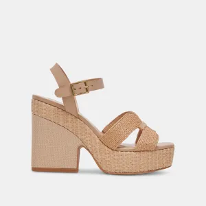 TALONS CALE LT RAFFIA NATUREL