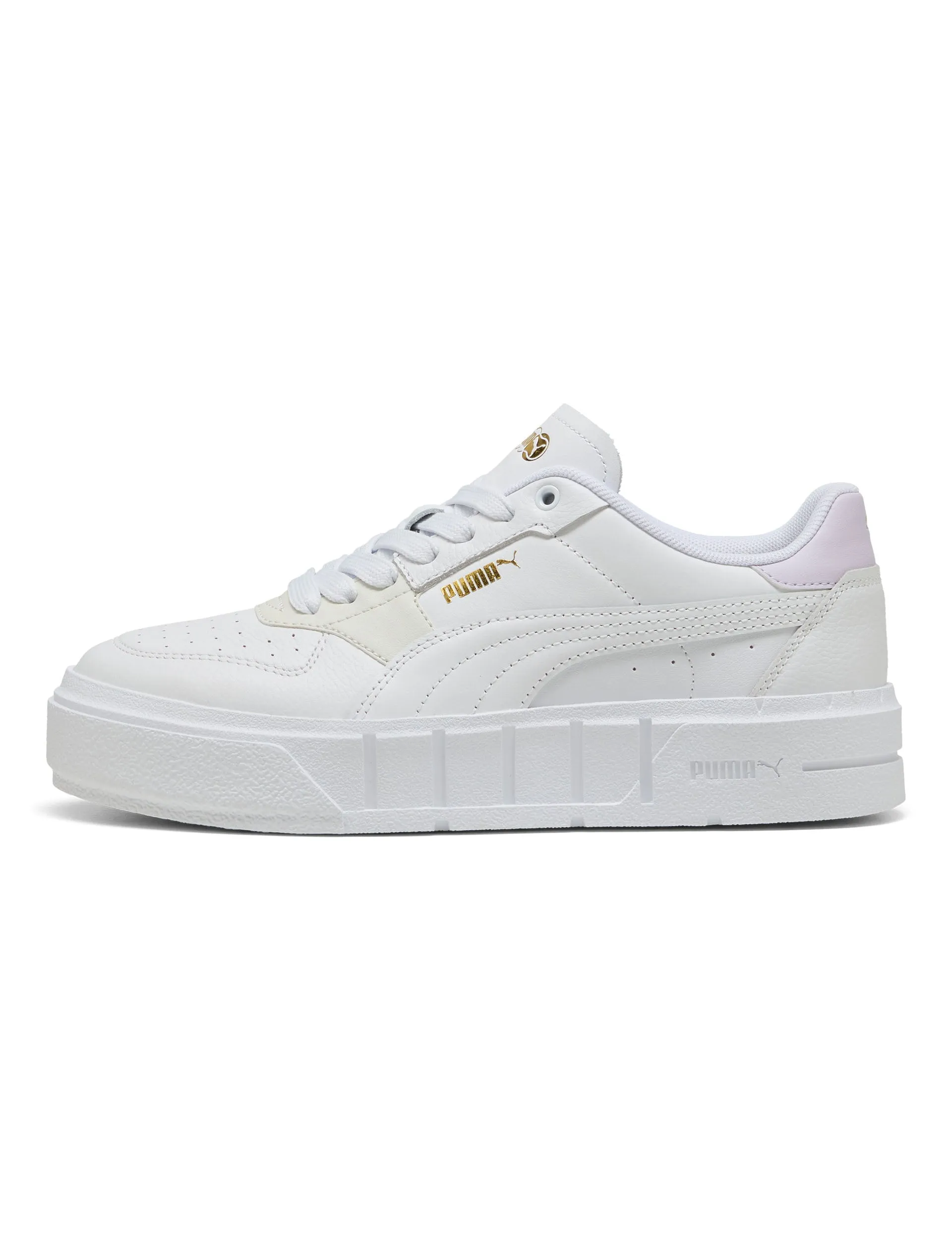 Baskets en cuir Cali Court - Blanc/Givre Lilas