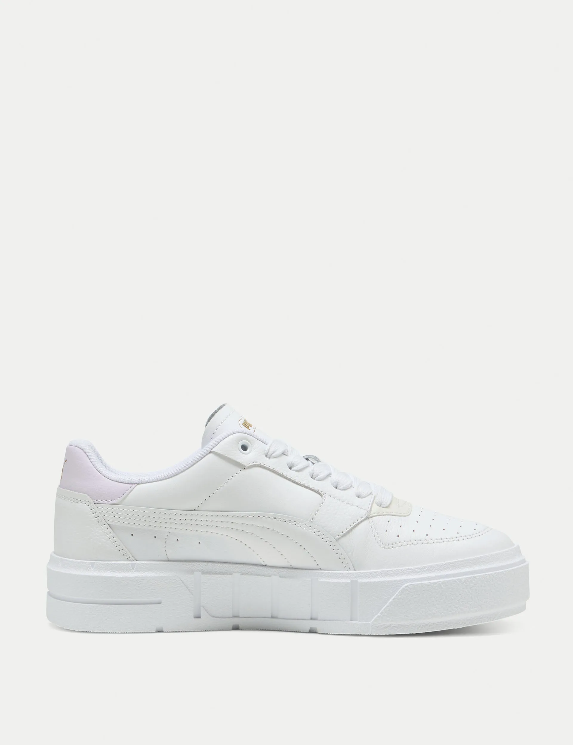 Baskets en cuir Cali Court - Blanc/Givre Lilas