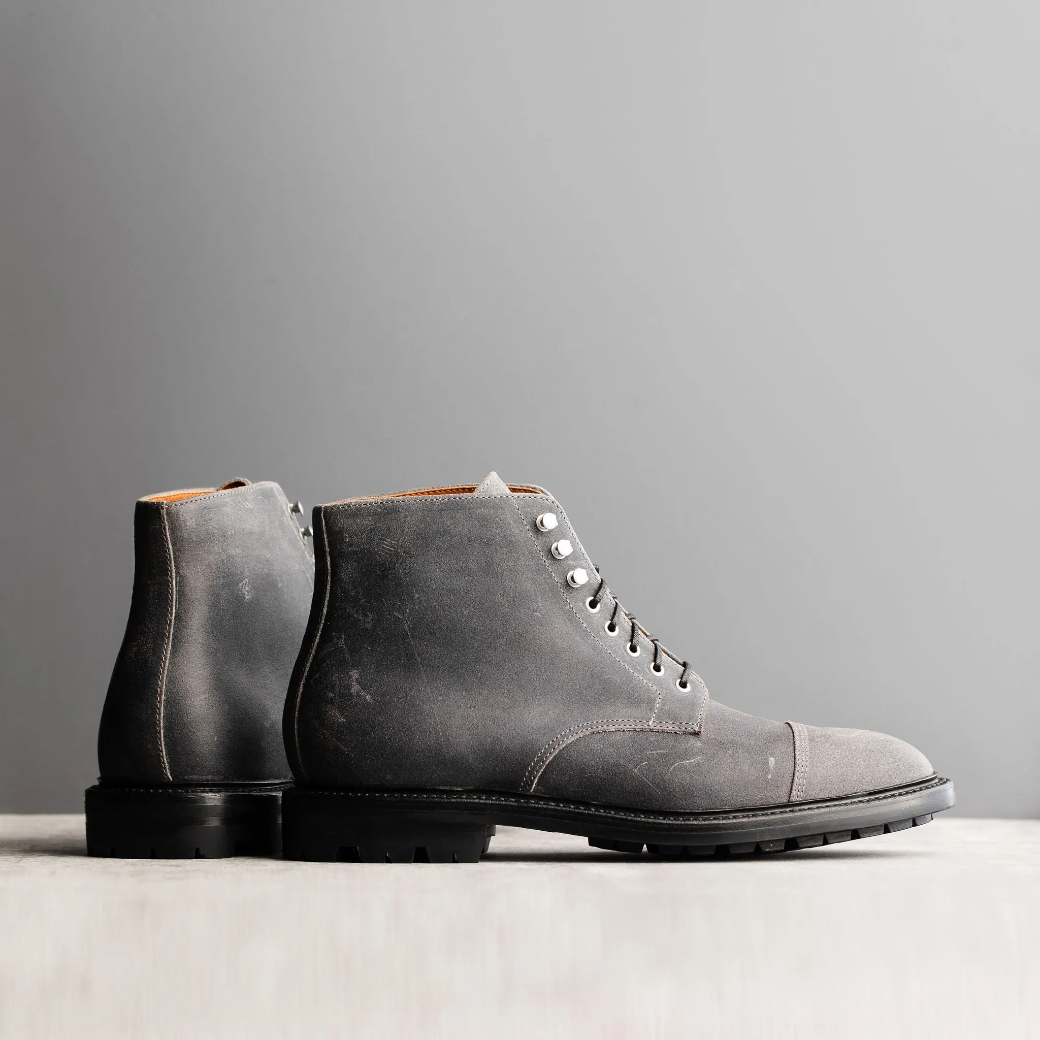 Botte Cap Toe Commander en Cire Givrée