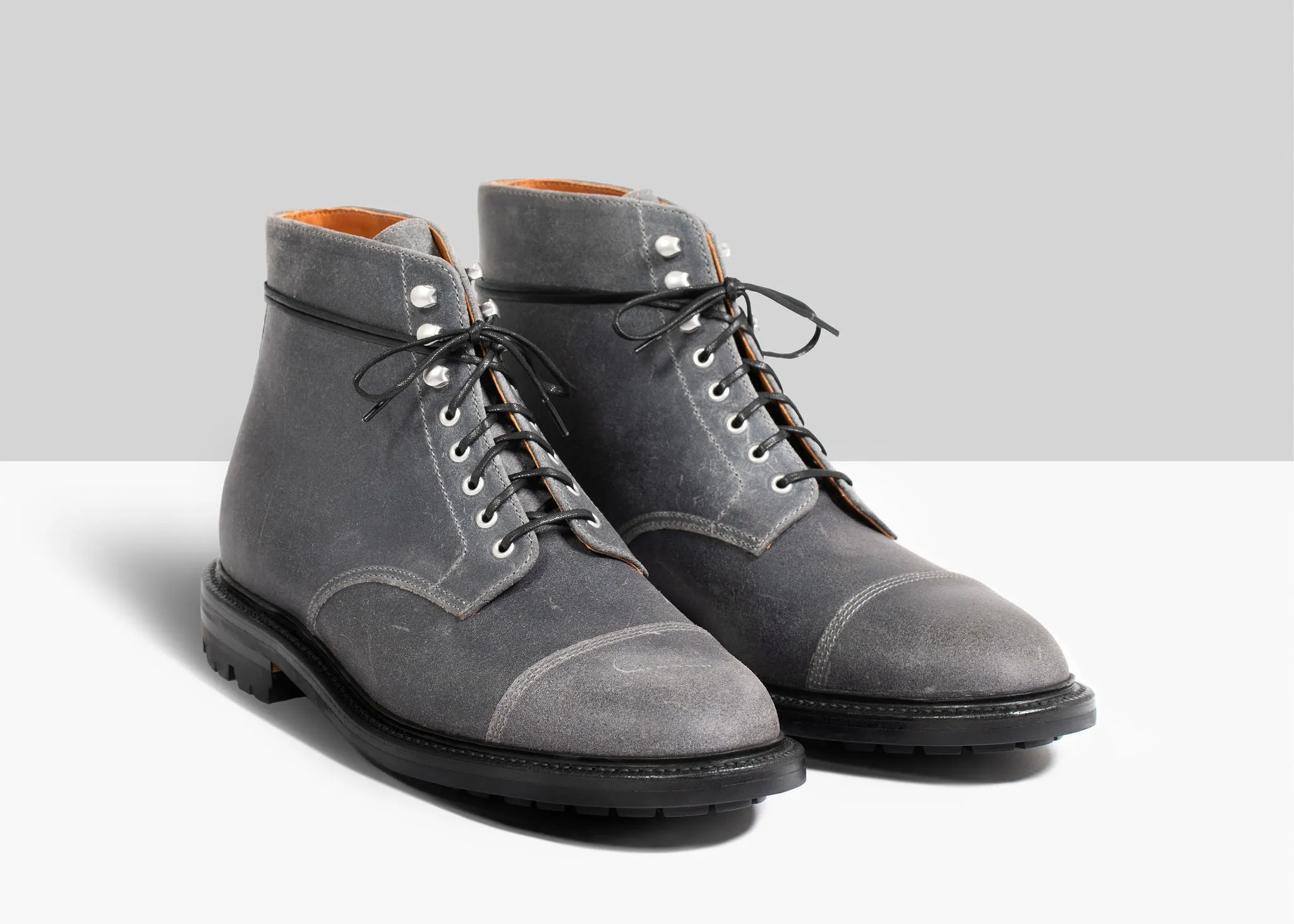 Botte Cap Toe Commander en Cire Givrée