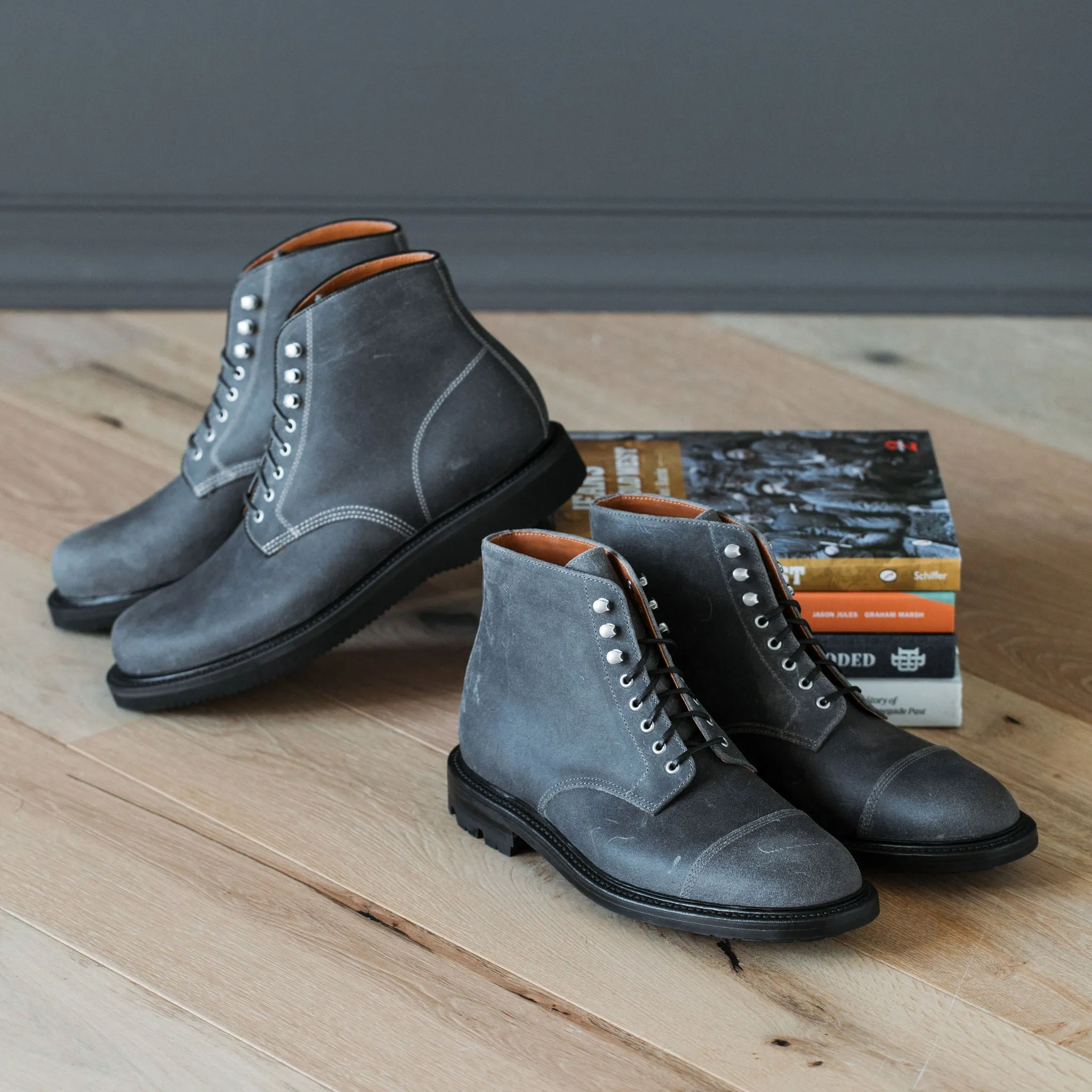 Botte Cap Toe Commander en Cire Givrée