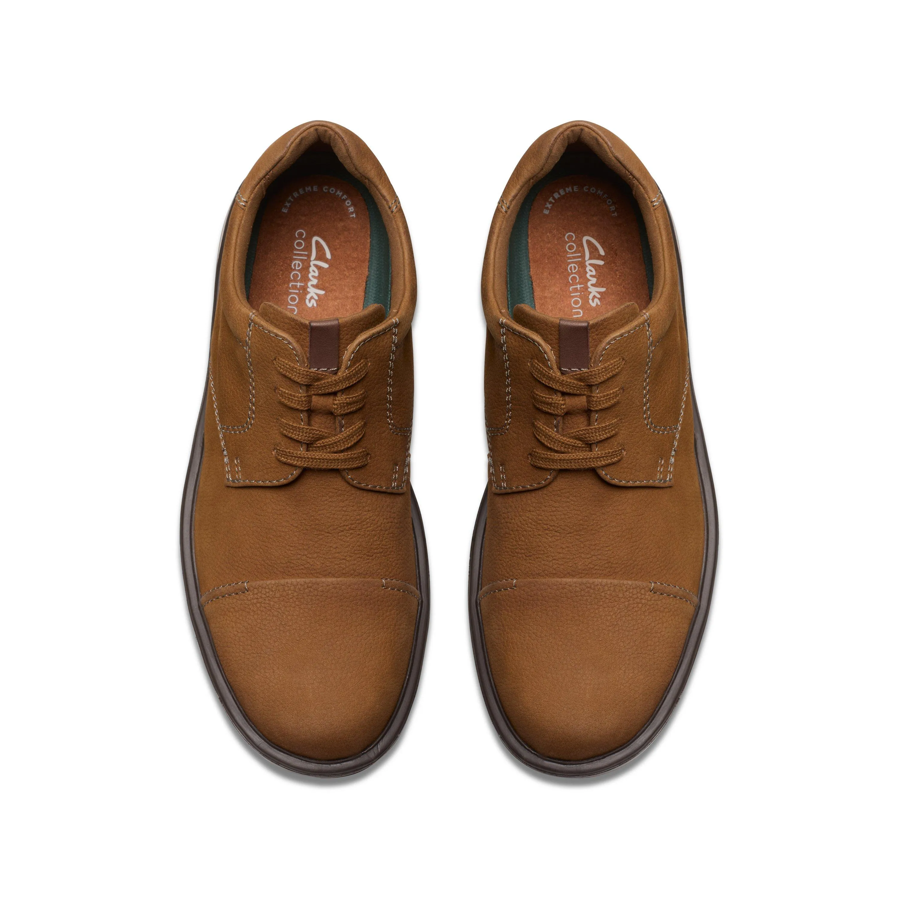 Casquette Clarks Gessler en Nubuck huilé marron