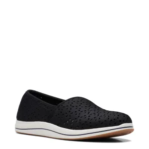 Clarks Breeze Emily pour Femme, Mocassin à Perforations Noir