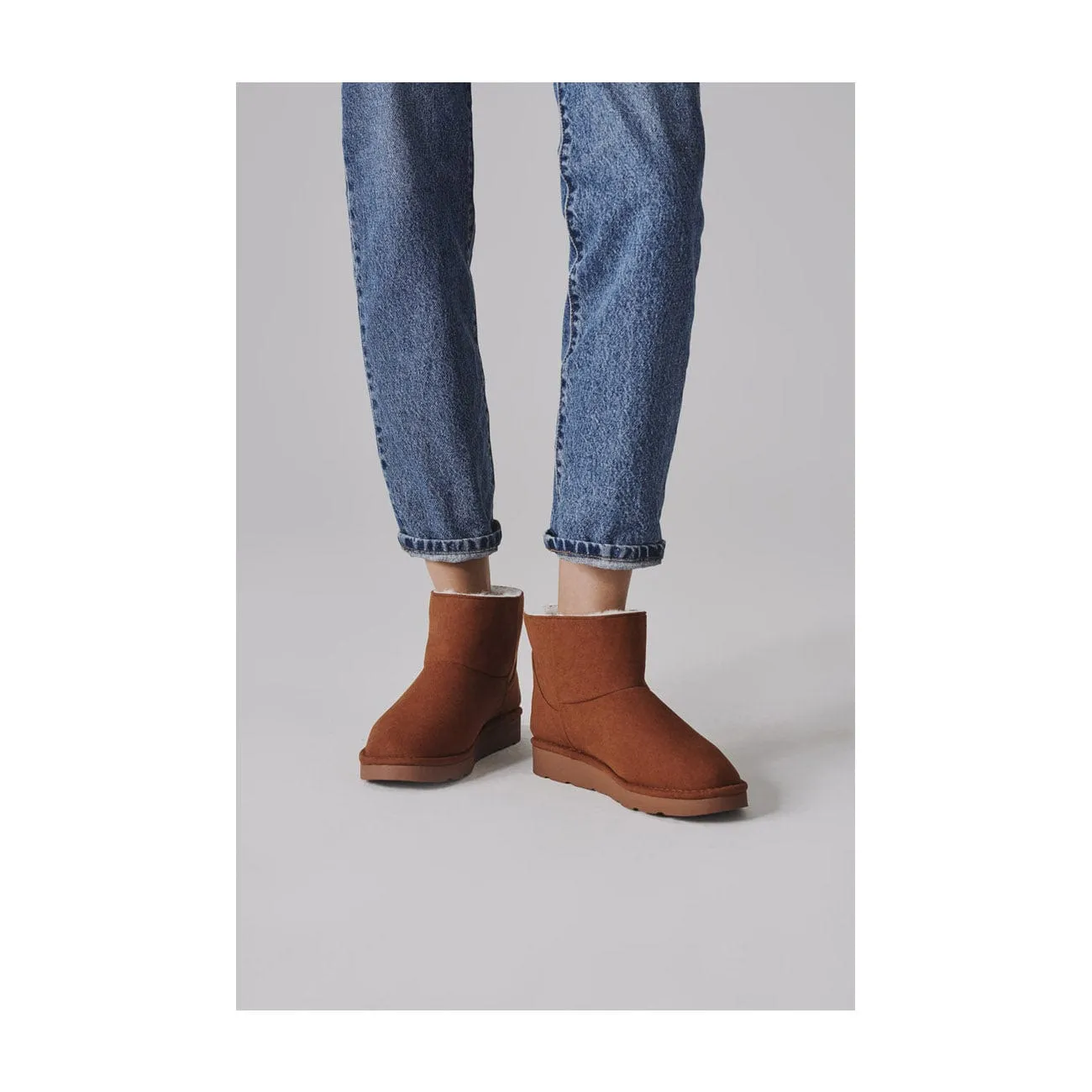 Bottes courtes unisexes classiques en simili fourrure végane | Plusieurs couleurs