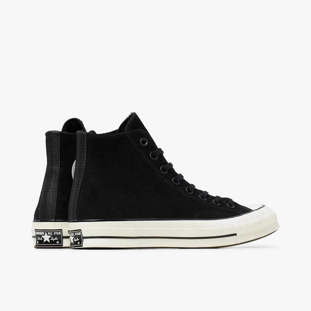 Converse Chuck 70 Hi Suède Noir / Aigrette - Bleu Ancestral