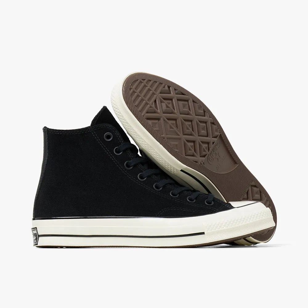 Converse Chuck 70 Hi Suède Noir / Aigrette - Bleu Ancestral