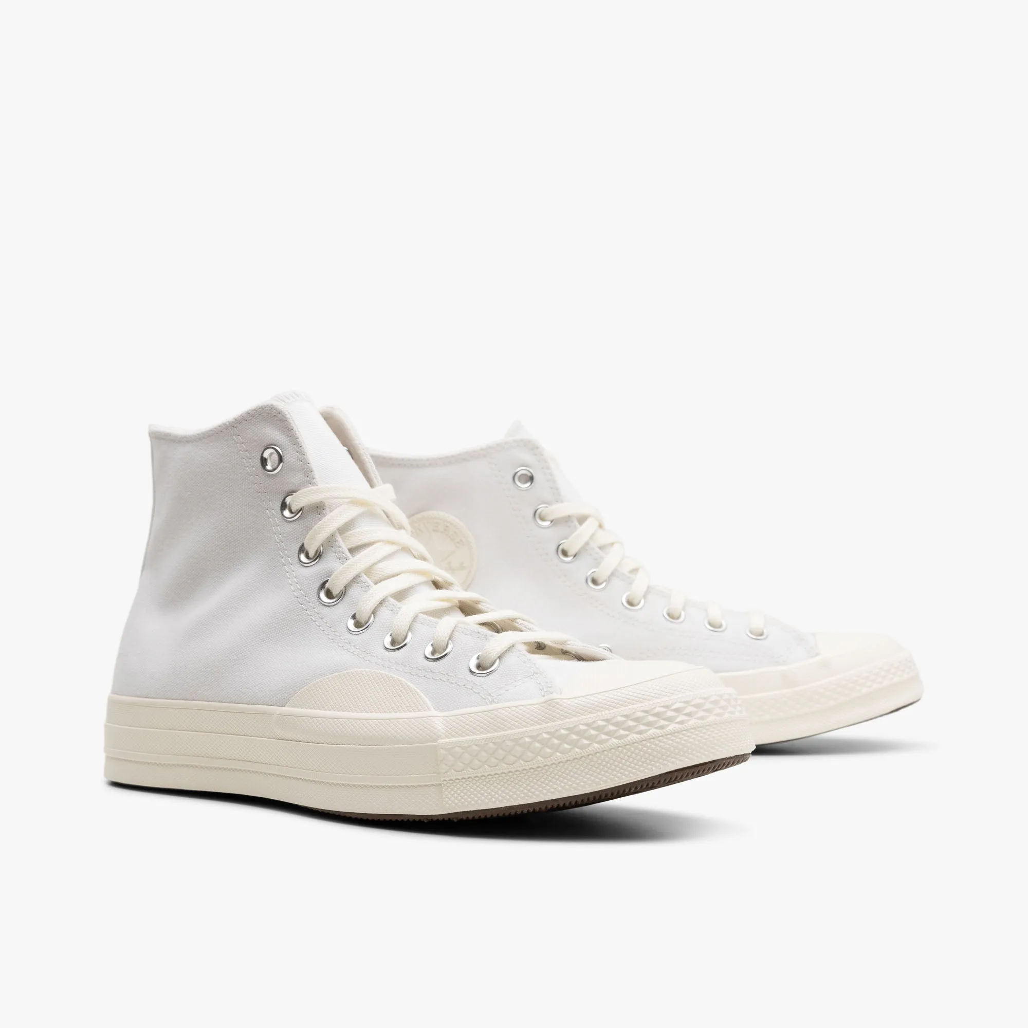 Converse Chuck 70 Texturé Haut / Blanc / Blanc Vintage - Aigrette