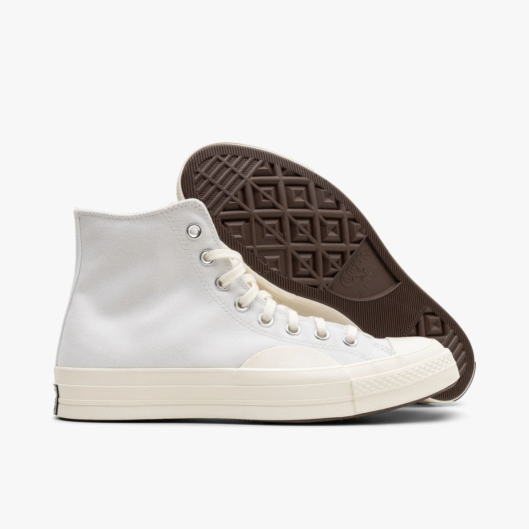 Converse Chuck 70 Texturé Haut / Blanc / Blanc Vintage - Aigrette