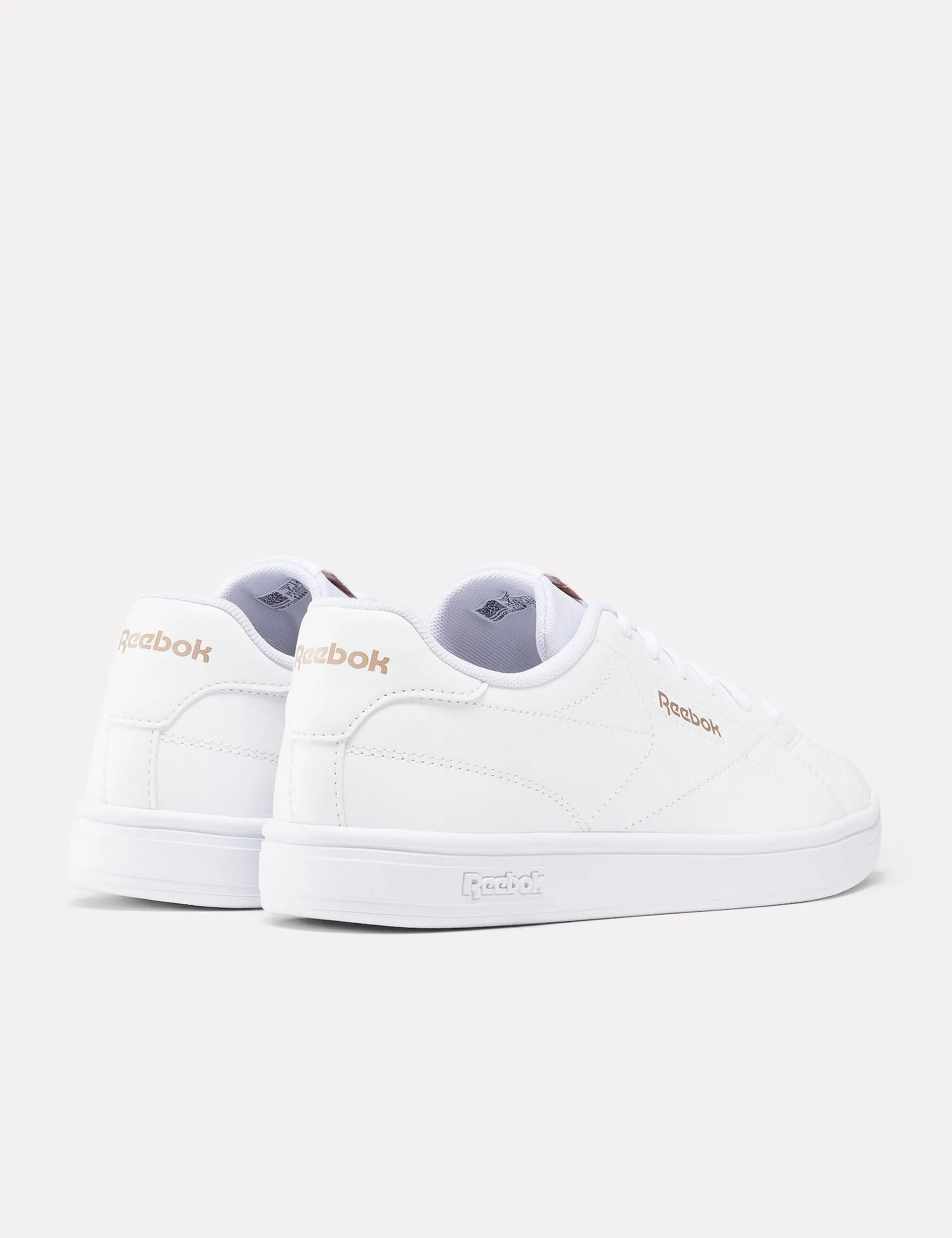 Baskets Court Clean - Blanc/Or Rose