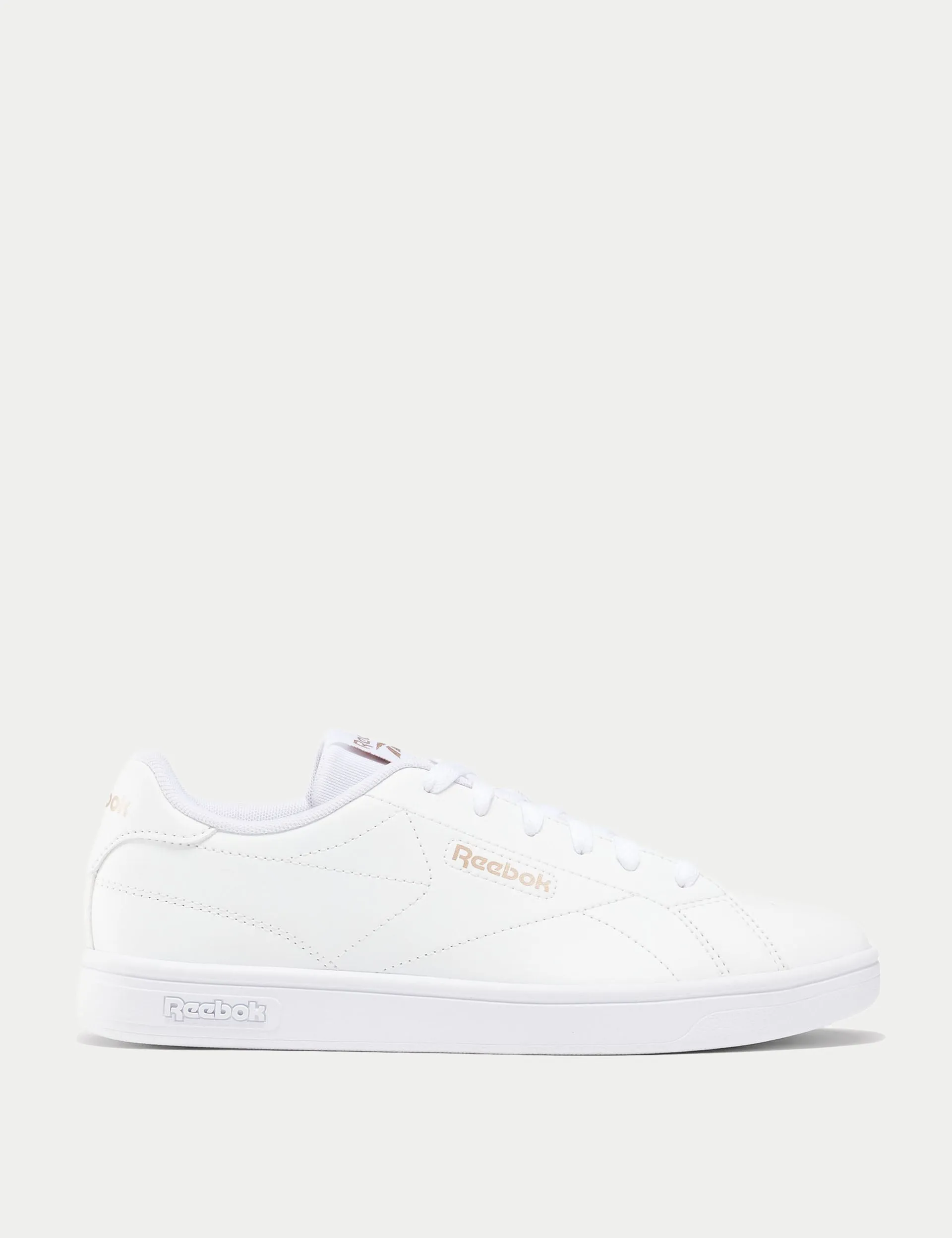Baskets Court Clean - Blanc/Or Rose