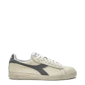 Diadora Game L Basses Femme en Suède Ciré Blanc Pop / Gris Ultimate