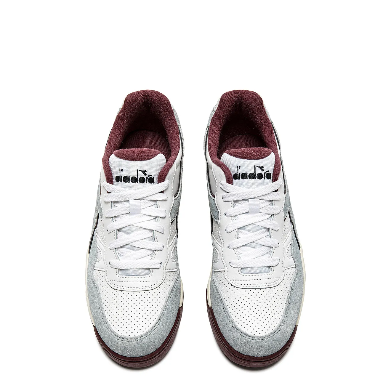 Diadora Winner SL Trainer pour Femme Moon Rock / Malaga Rouge