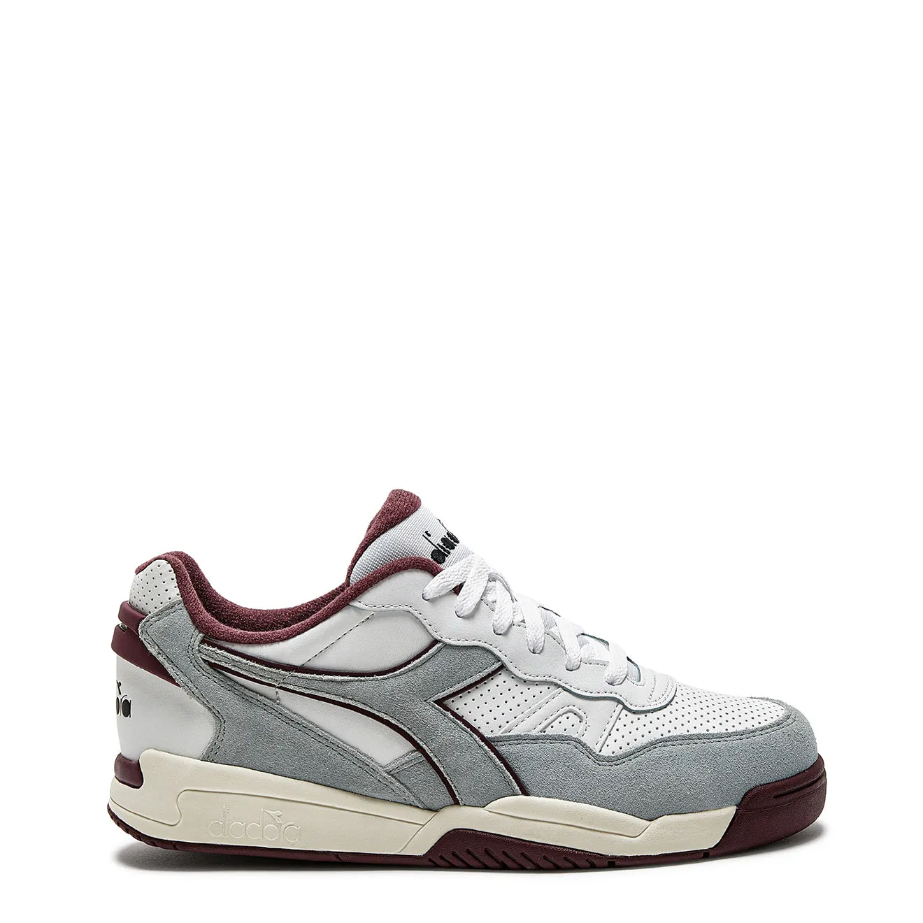 Diadora Winner SL Trainer pour Femme Moon Rock / Malaga Rouge