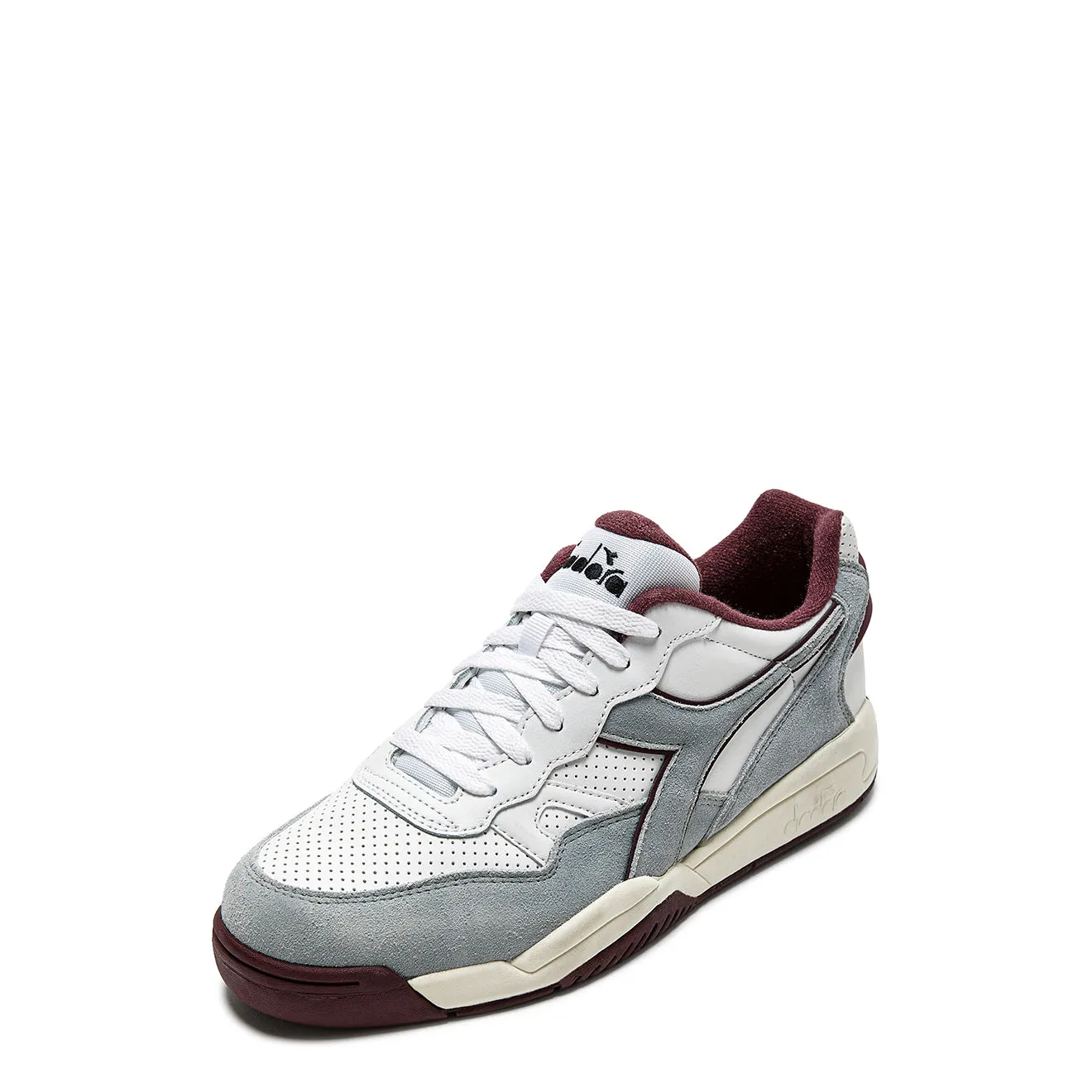 Diadora Winner SL Trainer pour Femme Moon Rock / Malaga Rouge